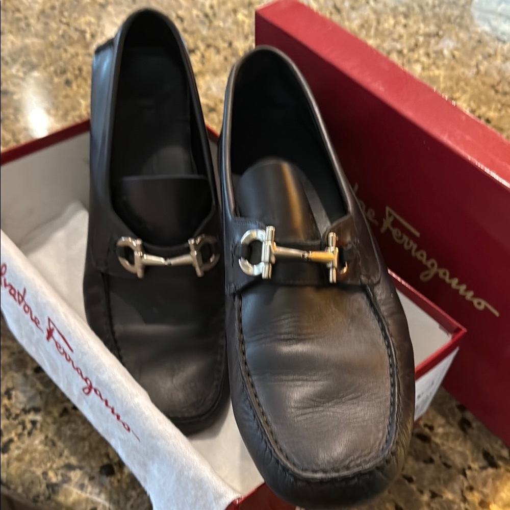 Salvatore Ferragamo Men's Black Loafers